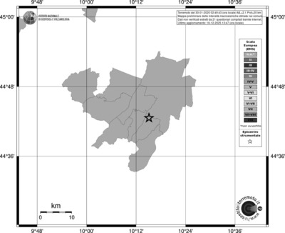 Mappa EMS - territori comuni