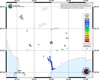 Mappa EMS - territori località