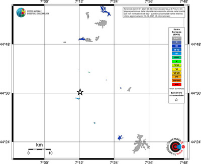 Mappa EMS - territori località