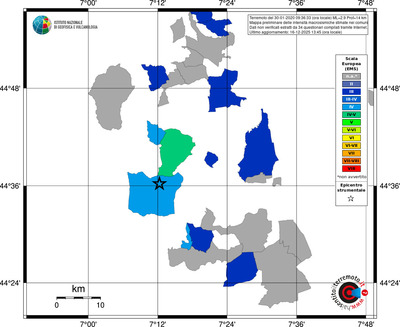 Mappa EMS - territori comuni
