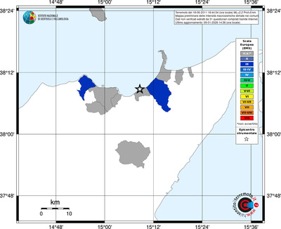 Mappa EMS - territori comuni