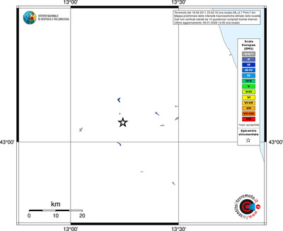 Mappa EMS - territori località