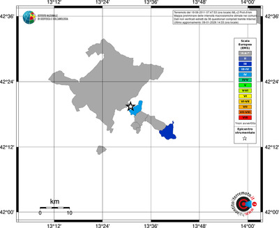 Mappa EMS - territori comuni