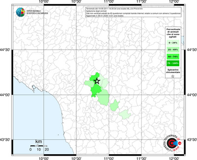 Mappa territorio comunale con almeno 3 questionari