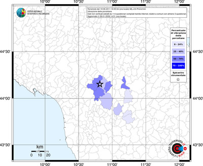 Mappa territorio comunale con almeno 3 questionari