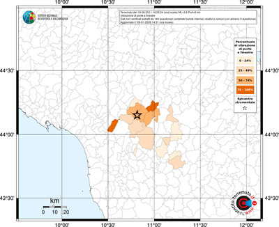 Mappa territorio comunale con almeno 3 questionari