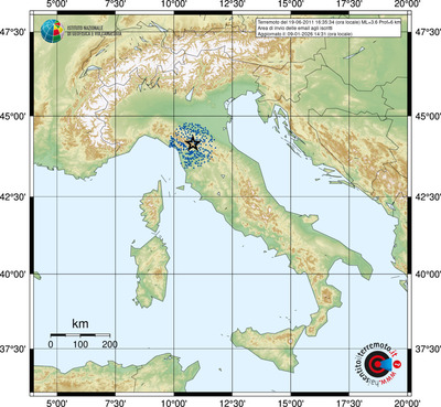 Area di invio delle email agli iscritti