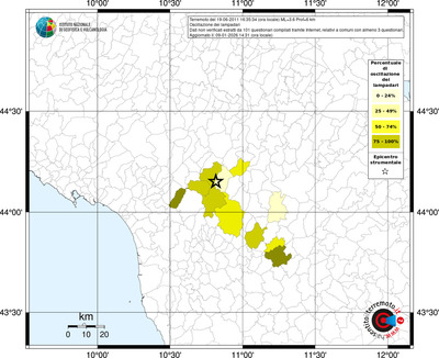 Mappa territorio comunale con almeno 3 questionari