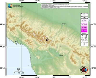 Mappa comuni con almeno 3 questionari