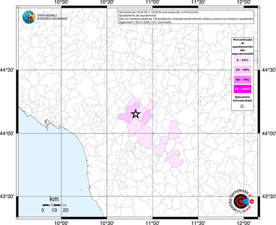 Mappa territorio comunale con almeno 3 questionari