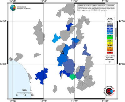 Mappa MCS - territori comuni