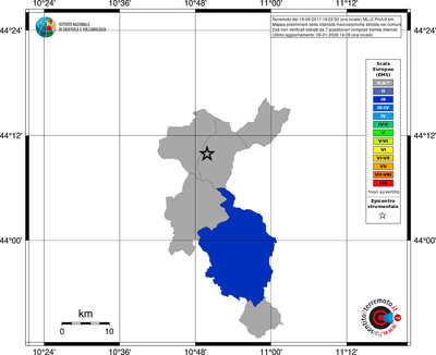 Mappa EMS - territori comuni