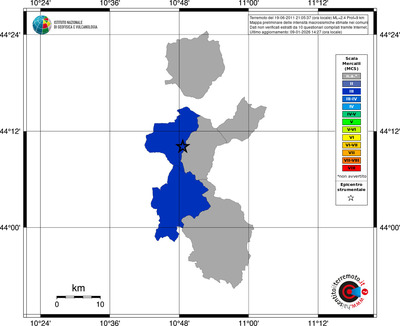 Mappa MCS - territori comuni