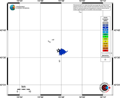 Mappa EMS - territori località