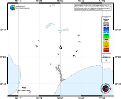 Mappa EMS - territori località