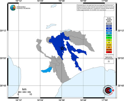 Mappa EMS - territori comuni