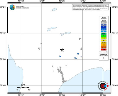 Mappa EMS - territori località