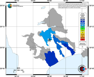 Mappa EMS - territori comuni