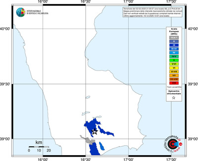 Mappa EMS - territori comuni
