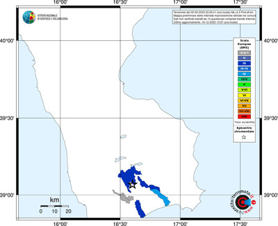 Mappa EMS - territori comuni