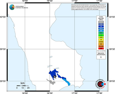 Mappa MCS - territori comuni