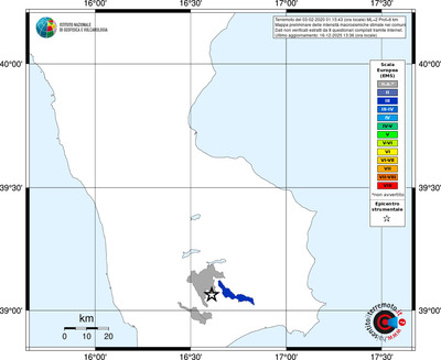 Mappa EMS - territori comuni