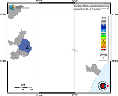 Mappa MCS - territori comuni