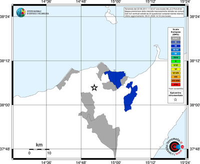 Mappa EMS - territori comuni
