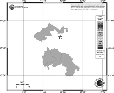 Mappa EMS - territori comuni