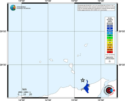 Mappa EMS - territori comuni