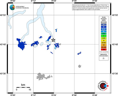 Mappa EMS - territori località
