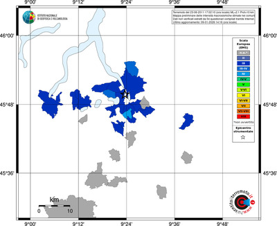 Mappa EMS - territori comuni