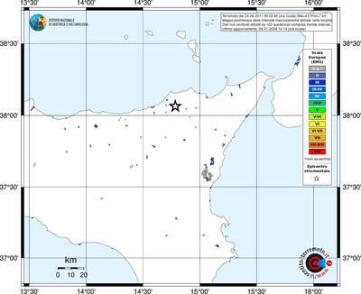 Mappa EMS - territori località