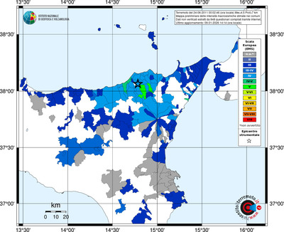 Mappa EMS - territori comuni
