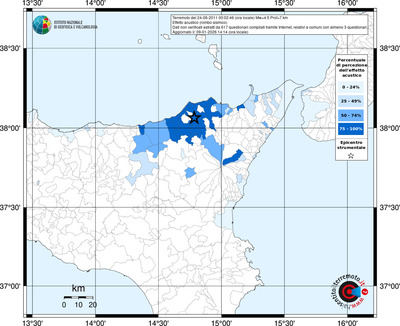 Mappa territorio comunale con almeno 3 questionari