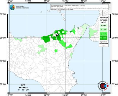 Mappa territorio comunale con almeno 3 questionari