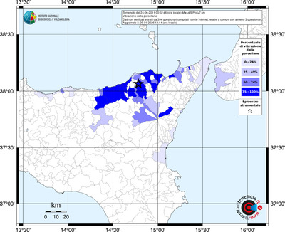 Mappa territorio comunale con almeno 3 questionari