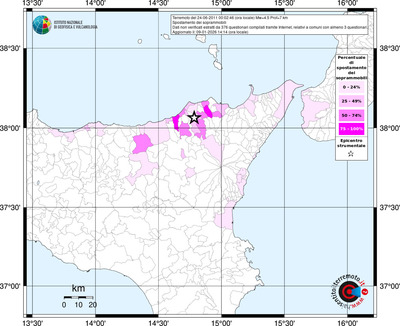 Mappa territorio comunale con almeno 3 questionari