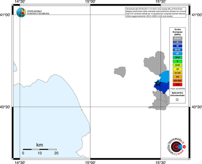 Mappa EMS - territori comuni