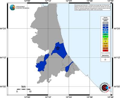 Mappa EMS - territori comuni