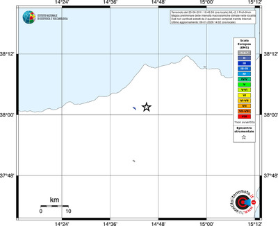 Mappa EMS - territori località