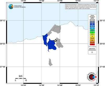 Mappa EMS - territori comuni
