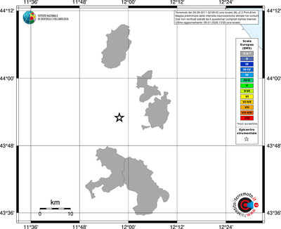 Mappa EMS - territori comuni