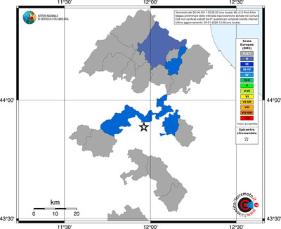 Mappa EMS - territori comuni