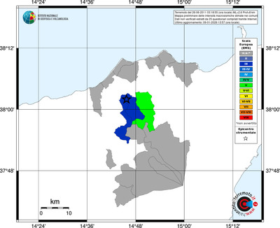 Mappa EMS - territori comuni