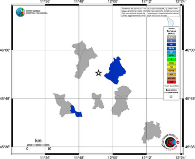Mappa EMS - territori comuni