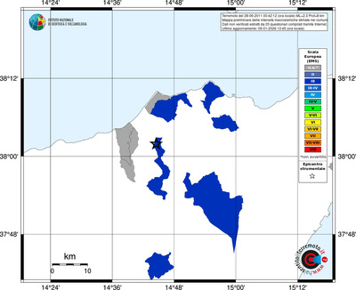 Mappa EMS - territori comuni