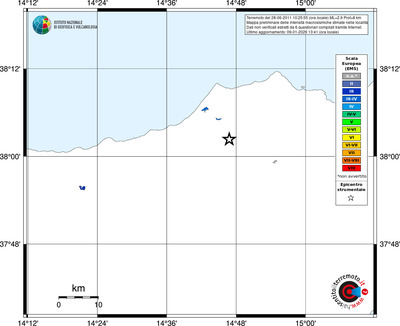Mappa EMS - territori località