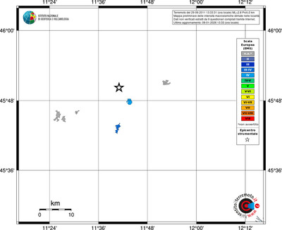 Mappa EMS - territori località