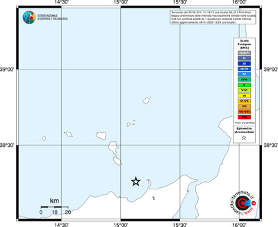 Mappa EMS - territori località